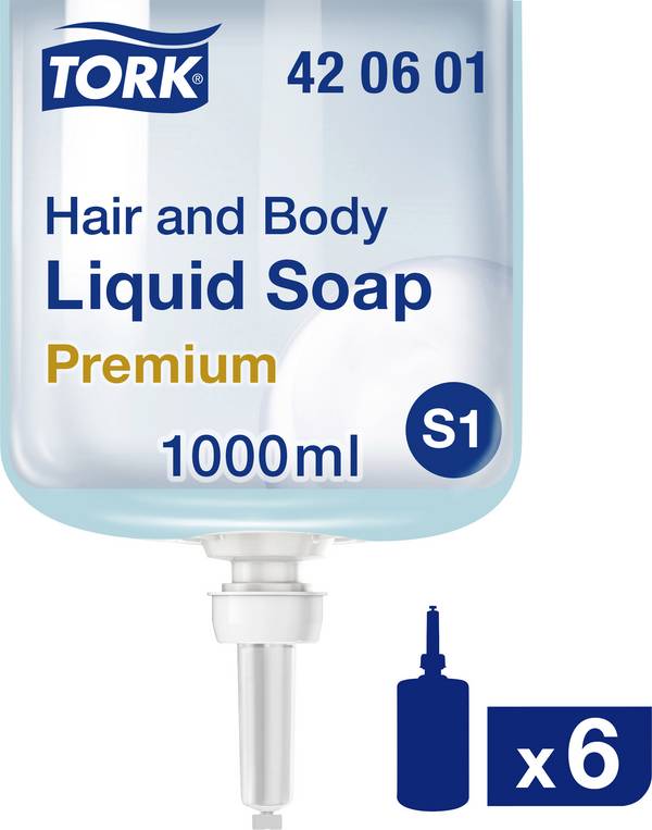 TORK Hair and Body 420601 tekuté mýdlo 1 l 6 ks