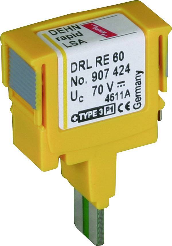 DEHN 907424 DRL RE 60 zástrčka s přepěťovou ochranou   10 kA  1 ks