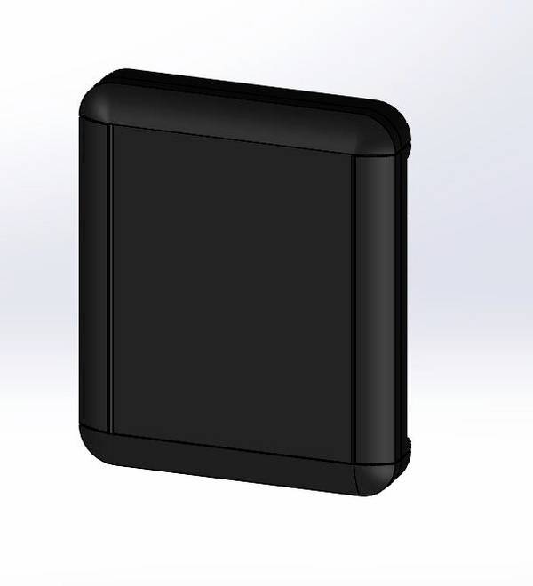 TEKO TW31.9 pouzdro displeje 252.5 x 210 x 40  ABS černá 1 ks