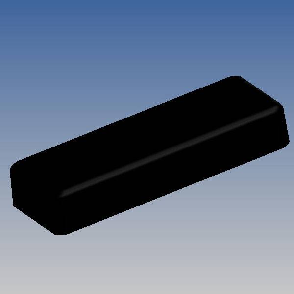 TEKO SR06.9 univerzální pouzdro 153 x 52 x 28  ABS černá 1 ks