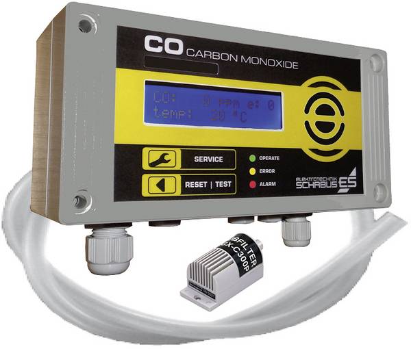 Schabus GX-C300P, 300256 detektor oxidu uhelnatého s interním senzorem 230 V, detekce oxidu uhelnatého (CO)