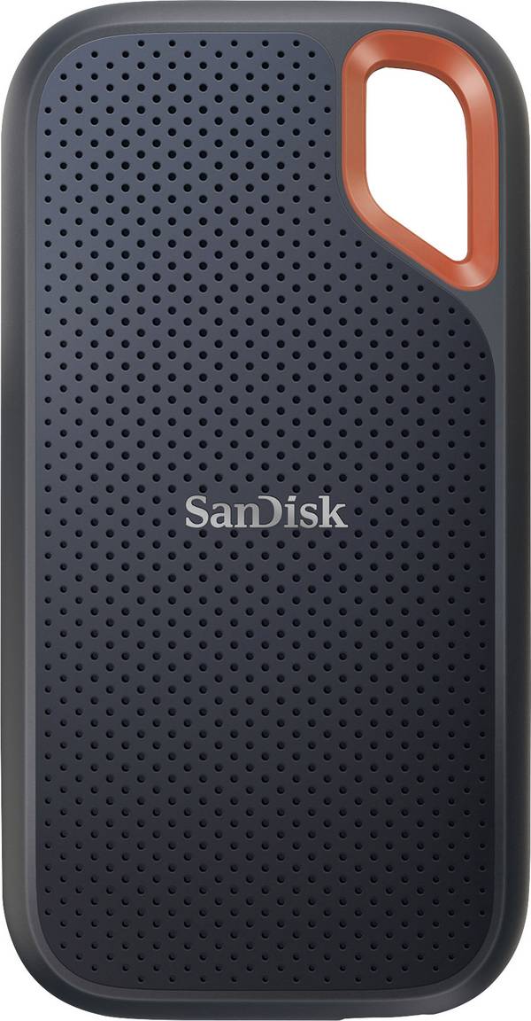 SanDisk Extreme® Portable 2 TB, externí SSD HDD 6,35 cm (2,5"), USB 3.2 (Gen 2) , černá, oranžová