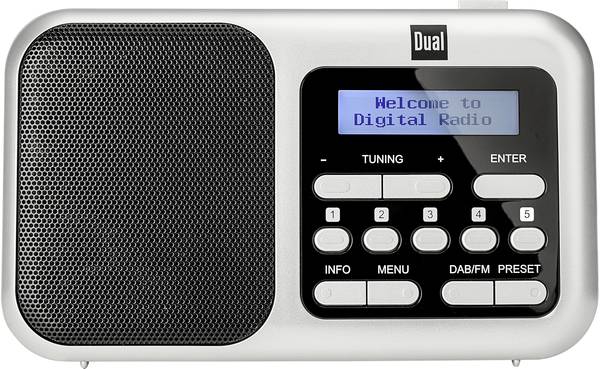 Dual DAB 4.2 stolní rádio DAB+, DAB, FM DAB+, FM stříbrná