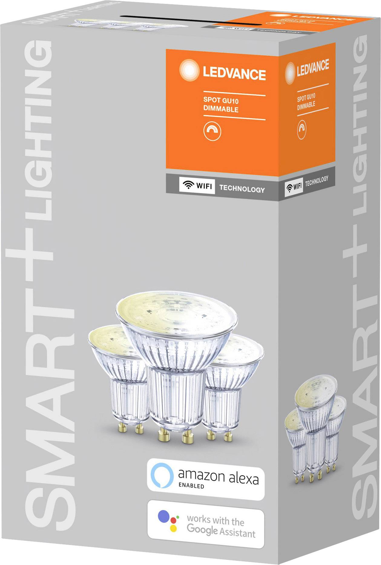 LEDVANCE SMART+ osvětlení - balení s stmívatelnými LED bodovkami, kompatibilní s Amazon Alexa a Google Assistant, WiFi technologie.