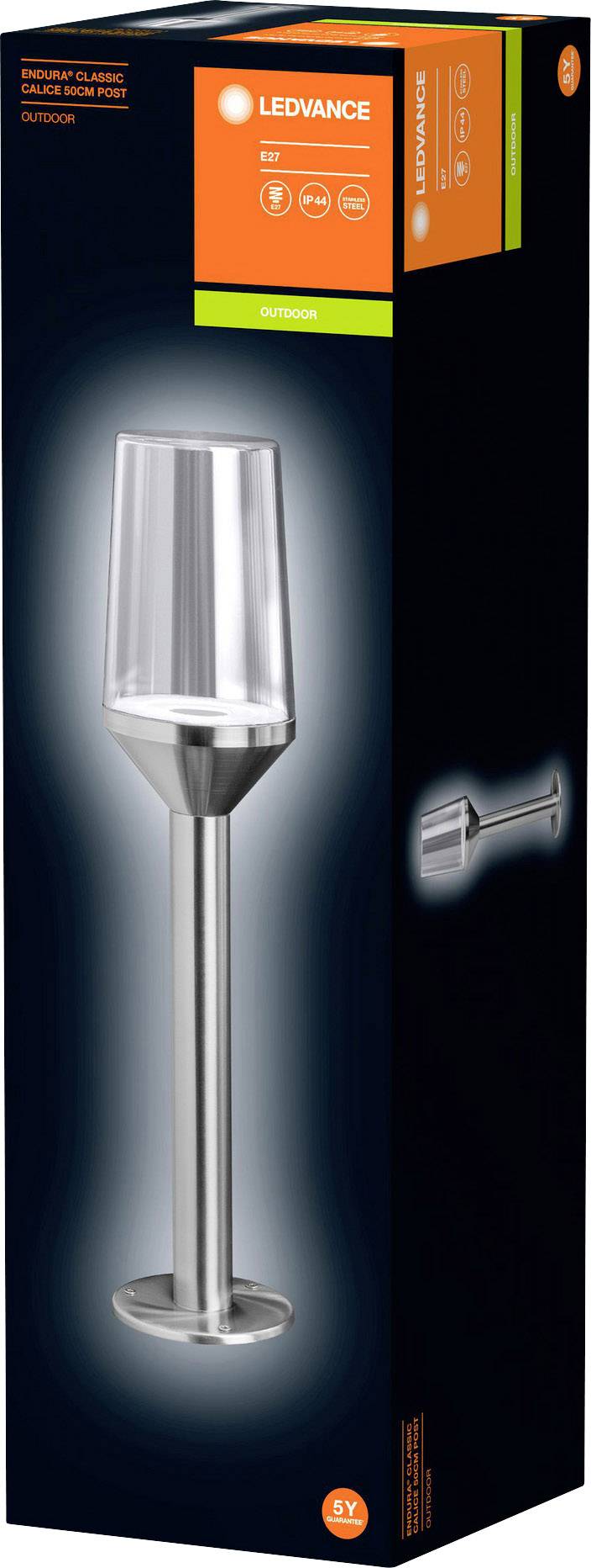 LEDVANCE 4058075477995 Endurac Classic Calice 50 venkovní stojací osvětlení LED E27 nerezová ocel, transparentní, sklo-4