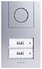 m-e modern-electronics Vistus AD ALU 4020 S kabelový domovní telefon kompletní sada, pro 2 rodiny, stříbrná, 41186