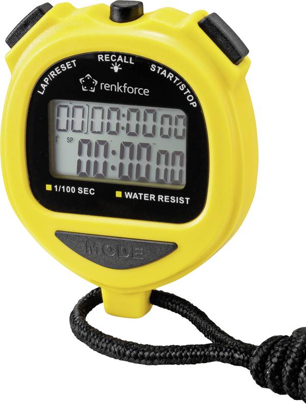 Renkforce RF-SW-120 digitální stopky žlutá