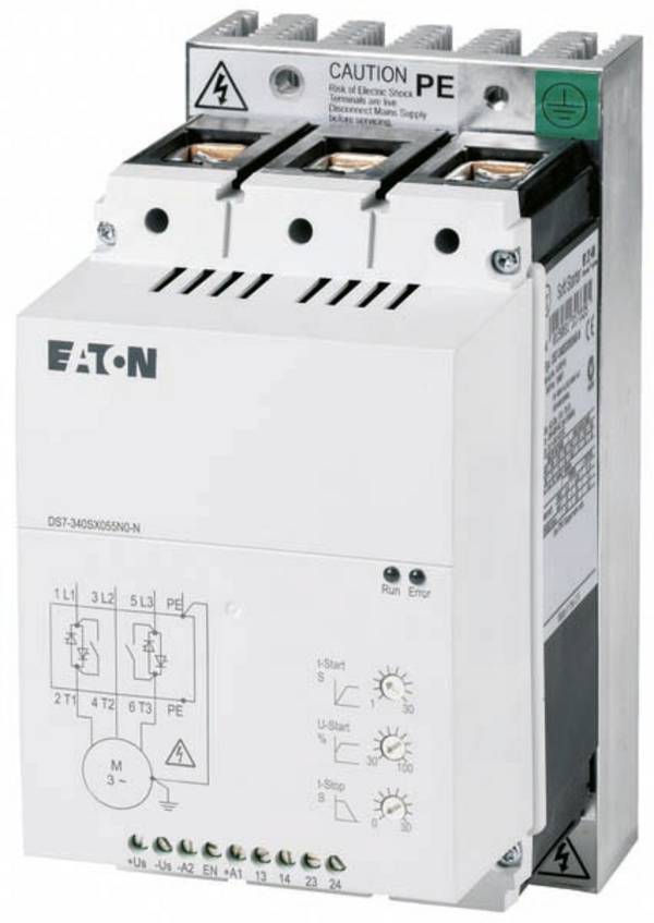 Eaton DS7-340SX041N0-N 134916 soft startér Výkon motoru při 400 V 22 kW Výkon motoru při 230 V 11 kW 24 V/DC Jmenovitý proud 41 A