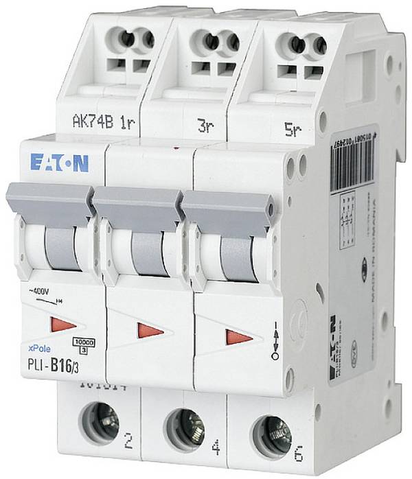 Eaton 101314 PLI-B16/3 elektrický jistič 16 A 400 V/AC