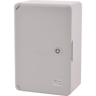 Jednoduché šedé elektrické pouzdro s uzavíratelným víkem, vhodné pro ochranu elektronických komponentů.