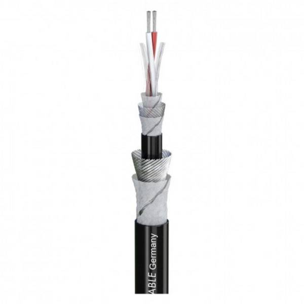 Sommer Cable 200-0241AQ mikrofonový kabel UNITRONIC® MICROPHONE 2 x 0.25 mm² + 2 x 0.25 mm² černá metrové zboží