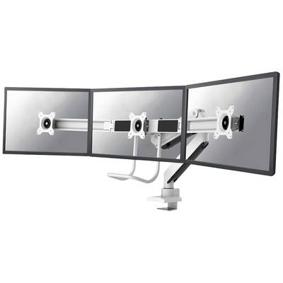 Neomounts NM-D775DX3WHITE 3násobný držák na stůl pro monitor 43,2 cm (17") - 61 cm (24") bílá nakláněcí, otočný, naklápě