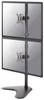 Neomounts FPMA-D550DDVBLACK držák na stůl pro monitor 2 Displej: (s) 25,4 cm (10") - 81,3 cm (32") černá nakláněcí, otočný, naklápěcí, stojan