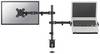 Neomounts FPMA-D550NOTEBOOK držák na stůl pro monitor 2 Displej: (s) 25,4 cm (10") - 81,3 cm (32") černá nakláněcí, otočný, naklápěcí, odkládací místo na notebook, nastavitelná výška