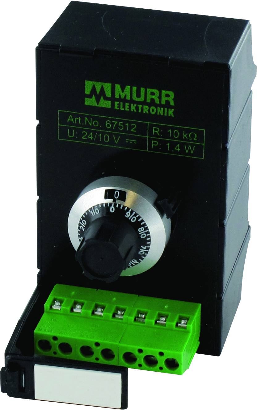 Murrelektronik 67512, 67512 otočný potenciometr, 10cestný, 0.25 W, 10 kΩ, 1 ks, Piece