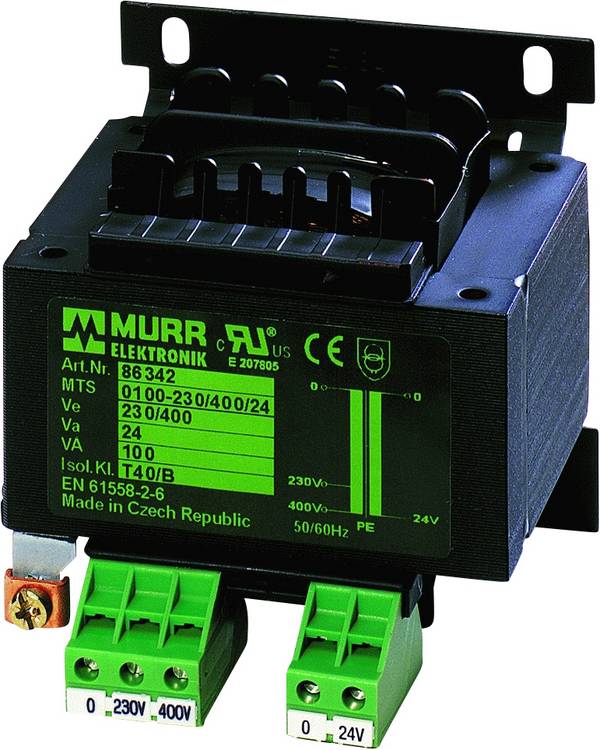 Murrelektronik 86345 bezpečnostní transformátor 1 x 230 V/AC, 400 V/AC 1 x 24 V/AC 250 VA