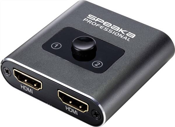 <br>  SpeaKa Professional<br>  SP-BDS-120<br>  1 + 2 porty<br>  HDMI přepínač<br>  UHD 4K @ 60 Hz<br>