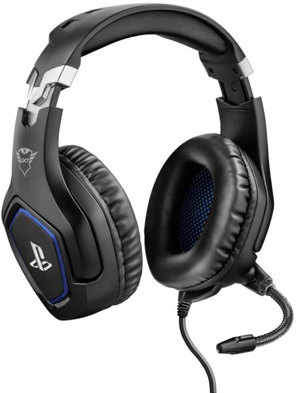 Trust GXT 488 FORZE  Headset uzavřená (Over Ear) kabelová stereo černá Redukce šumu mikrofonu Vypnutí zvuku mikrofonu, regulace hlasitosti Gaming