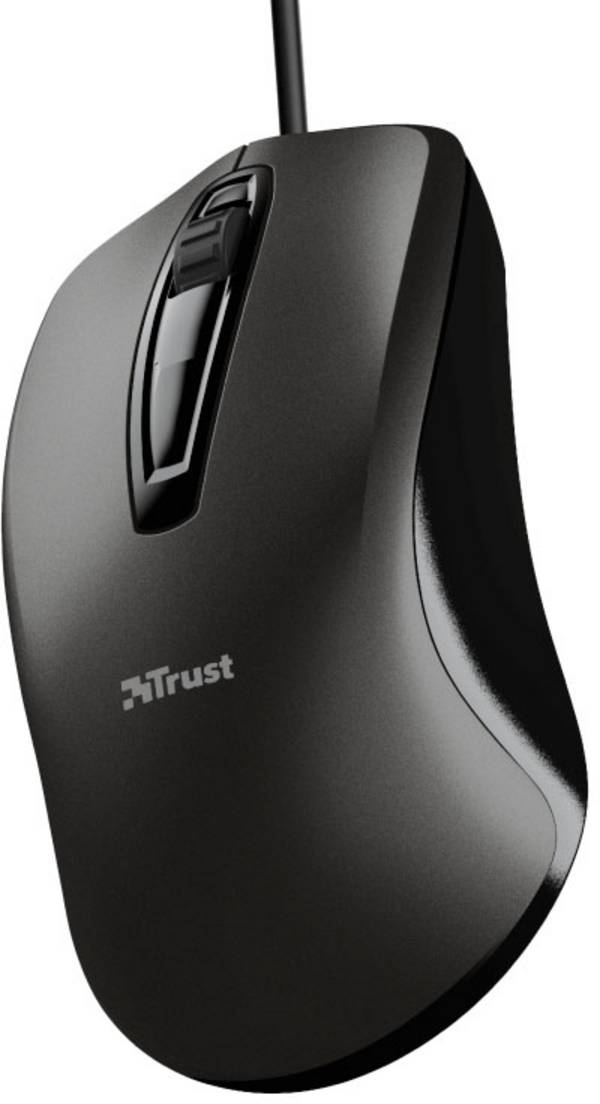 Trust CARVE optická myš, přenos USB, 3 tlačítko, 1200 dpi, černá