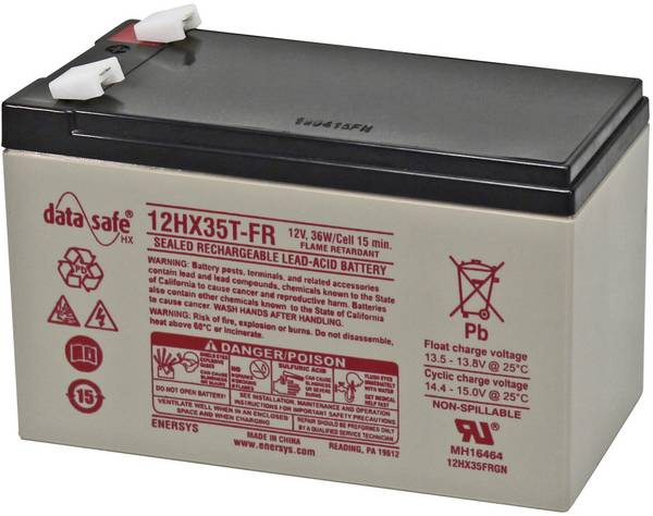 EnerSys Hawker Longlife DataSafe HX 12HX35FR olověný akumulátor 12 V 7.6 Ah olověný se skelným rounem (š x v x h) 151 x 100 x 65 mm plochý konektor 6,35 mm nenáročné na obsluhu, nepatrné vybíjení