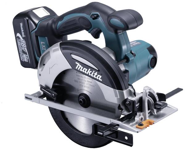 Makita DHS630RTJ aku ruční kotoučová pila, max. řez 66 mm, 18 V, 5 Ah, DHS630RTJ