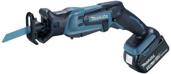 Makita DJR183RT1J akumulátorová šavlová pila, akumulátor, 18 V, 5 Ah, DJR183RT1J