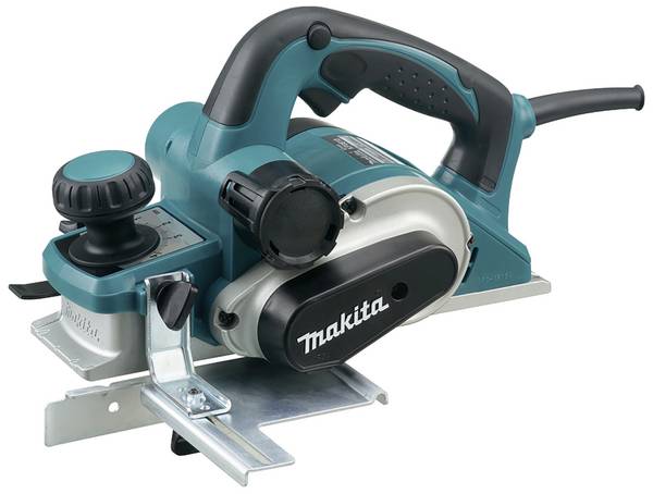 Makita KP0810J elektrický hoblík kufřík, vč. paralelního dorazu Šířka hoblování: 82 mm 850 W   Hloubka drážky: 25 mm