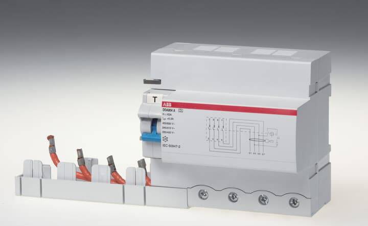 ABB 2CSB804101R4000 DDA804 A-100/0,5 blok proudového chrániče A 4pólový 100 A 0.5 A 230 V