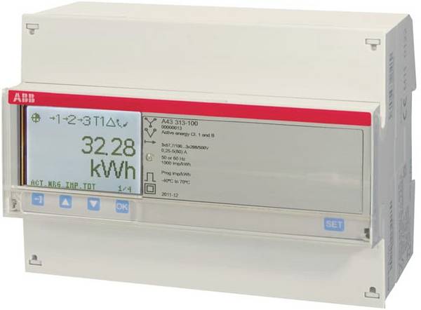 ABB A43 313-100 2CMA170526R1000 třífázový elektroměr digitální Úředně schválený: Ano Piece 1 ks