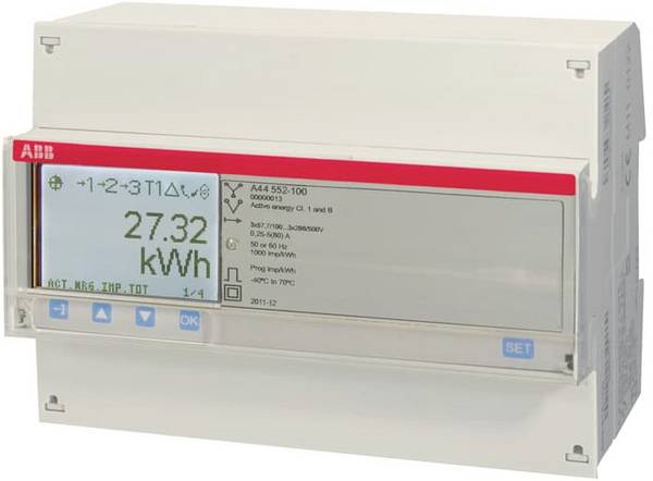 ABB A44 552-100 2CMA170545R1000 třífázový elektroměr digitální Úředně schválený: Ano Single 1 ks