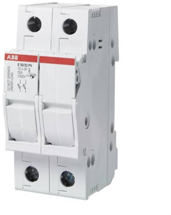 ABB 2CSM256913R1801 výkonový odpínač pojistky s mechanickým ukazatelem zajištění Vhodné pro (pojistky) pojistky 10,3 x 38 mm 2pólový 32 A 1000 V 1 ks