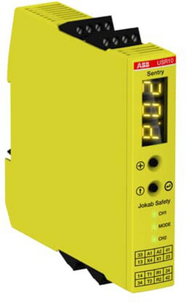 ABB Sentry USR10 24VDC ochranné relé, 24 V/DC, (š x v x h) 22.5 x 120 x 120 mm, 2TLA010070R0000, 1 ks