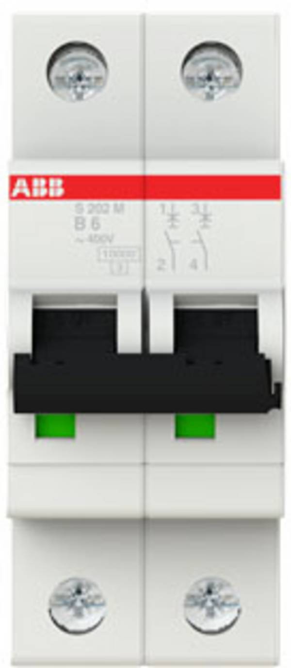 <br> ABB<br> 2CDS272001R0065<br> S202M-B6<br> elektrický jistič<br> <br> <br> <br> 2pólový<br> <br> <br> <br>