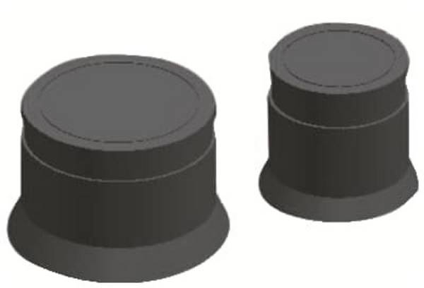 Striebel & John RZF19 N/A s výkrojem  Průměr svorky (max.) 54 mm  guma  1 ks