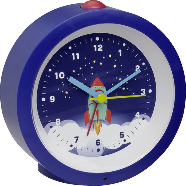 TFA Dostmann  60.1033.06  Quartz  budík  modrá      tiché hodiny (bez tikání)