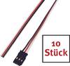 Reely servo kabel se zástrčkou [1x F zásuvka - 1x kabel s otevřenými konci] 30.00 cm 0.14 mm² plochý 10 ks