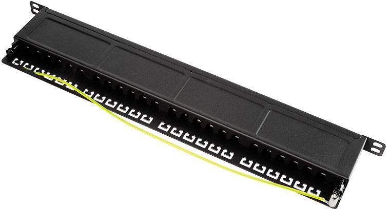 Patch panel s kabelovým managementem
