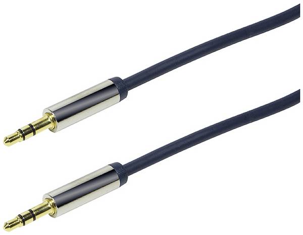 LogiLink CA10300 jack audio kabel 3.00 m černá (matná) pozlacené kontakty