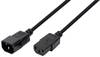 S-Conn IEC kabel [1x IEC zástrčka C14 10 A - 1x IEC C13 zásuvka 10 A] 1.8 m černá