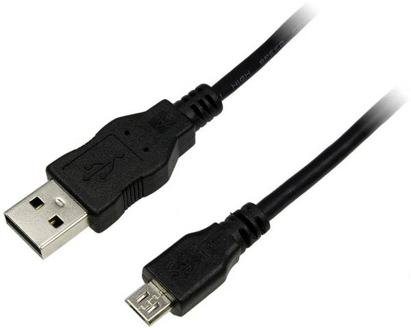 LogiLink USB kabel USB 2.0 USB-A zástrčka, USB Micro-B zástrčka 0.60 m černá CU0057