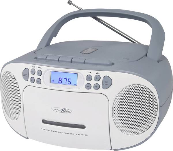 Reflexion RCR2260BL RCR2260BL rádio s CD, FM, AUX, CD, kazeta, modrobílá