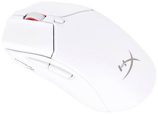 HyperX Pulsefire Haste 2 optická herní myš, přenos Bluetooth®, 6 tlačítko, 26000 dpi, bílá