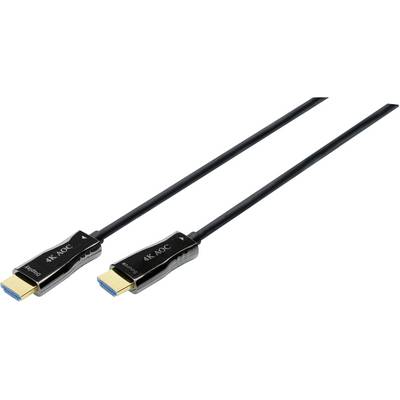 Dva černé HDMI kabely se zlatými konektory s nápisem '4K AOC', vhodné pro přenos vysoce rozlišného videa.