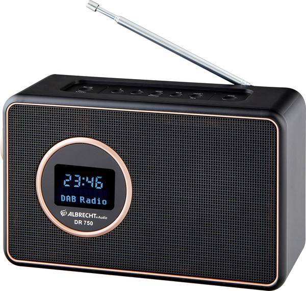 Albrecht DR 750 stolní rádio DAB+, DAB, FM DAB+, FM černá