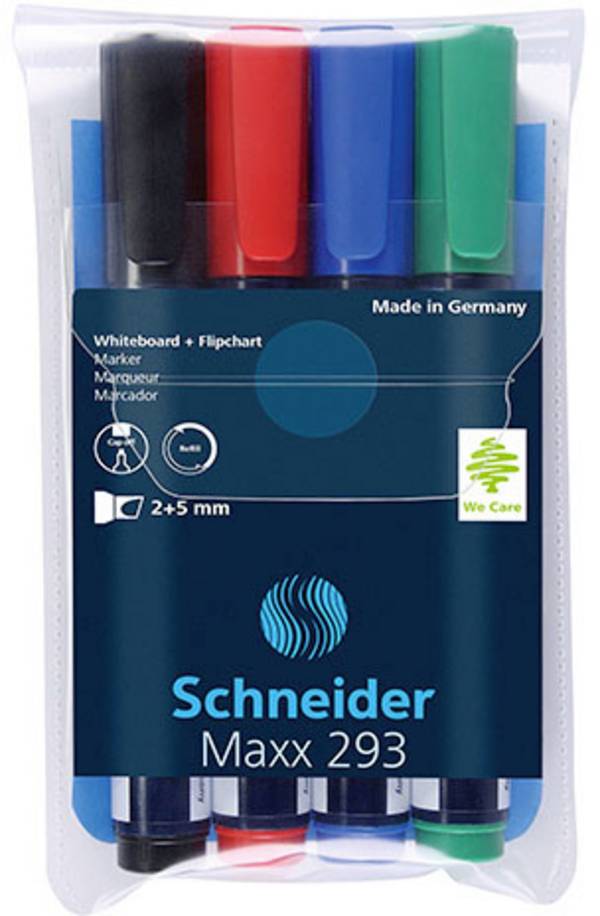 Schneider Schreibgeräte Maxx 293 129394 sada popisovačů na bílé tabule  černá, červená, modrá, zelená  5 ks