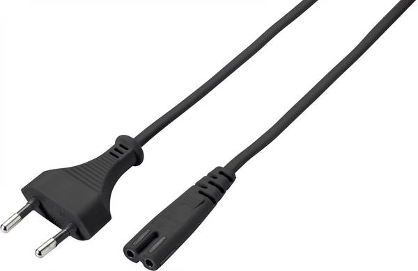 Sygonix SY-5043504 napájecí síťový kabel  černá 3.00 m