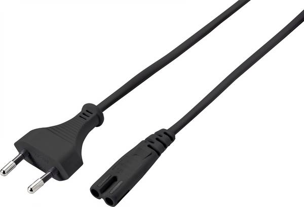 Sygonix SY-5043508 napájecí síťový kabel  černá 5.00 m