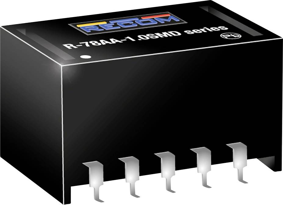 RECOM R-78AA3.3-1.0SMD DC/DC měnič napětí, SMD 12 V/DC 5 V/DC 1 A Počet výstupů: 1 x Obsah 1 ks
