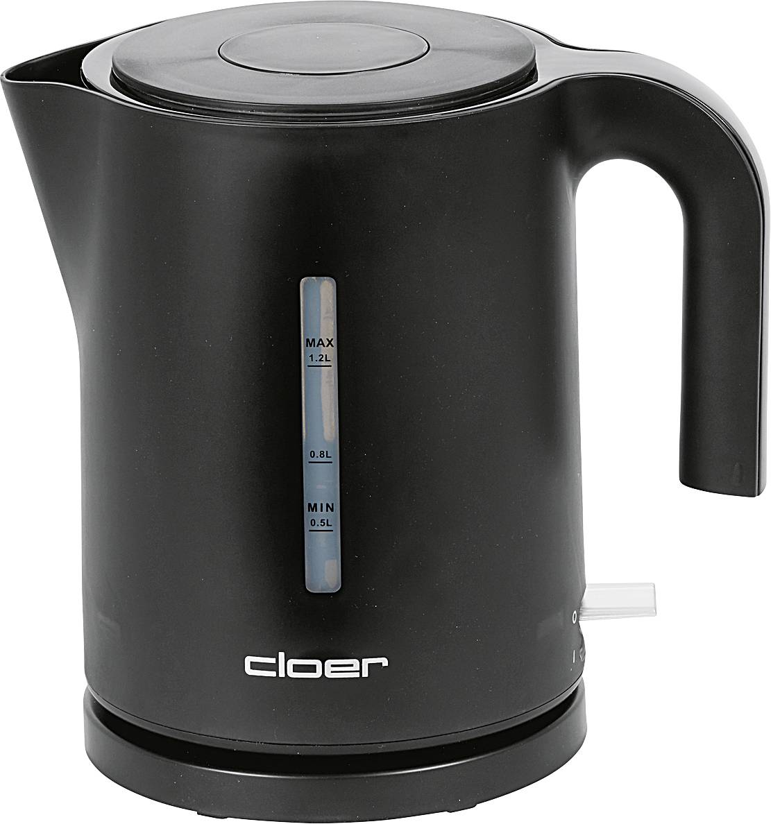 Cloer 4120 rychlovarná konvice, indikátor, bezšňůrová, Kontrolní okénko, automatický start-stop, ochrana proti přehřátí, černá, 4120