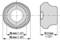 Diagram oválného objektu s rozměry: šířka 36 mm (1,42 palce), délka 50 mm (1,99 palce), hloubka 31,2 mm (1,23 palce).